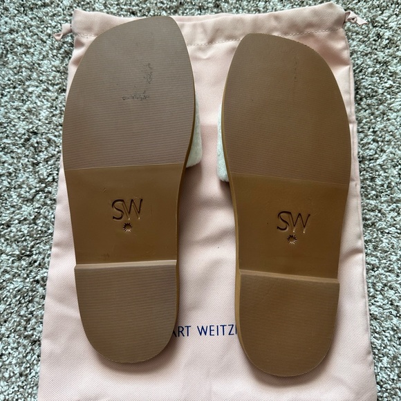 Stuart Weitzman Women's Cammy Shearling Slide Sandals 9.5B - Picture 7 of 8